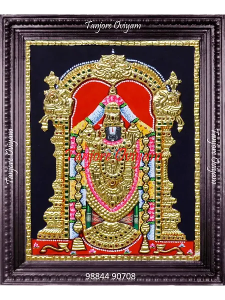 Balaji Tanjore Painting of Tirupati Balaji